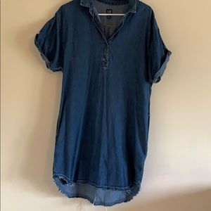 Gap hi low denim dress